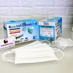 Khẩu trang y tế kháng khuẩn Qmask 4 lớp, chuẩn y khoa, hộp 50 cái