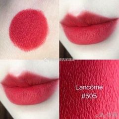 Son Lancome L'absolu Rouge Drama Matte #505 Adoration đỏ ánh cam tuyệt đẹp