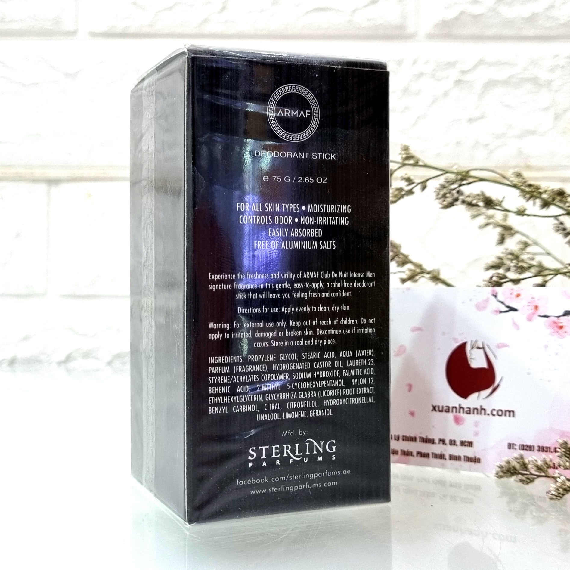 Lăn khử mùi Club De Nuit Intense Man hương thơm mạnh mẽ, nam tính và lịch lãm