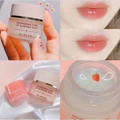 Dưỡng ủ môi đêm Klavuu dưỡng ẩm căng mọng, giảm thâm & sáng màu môi 20g