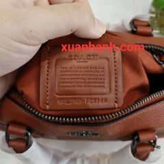 Túi Coach Signature Mini Bennett Crossbody Satchel dạng trống, cổ điển, caro (22.86x16.51x12.7cm)