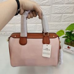Túi Coach Signature Mini Bennett Crossbody Satchel dạng trống, cổ điển, Pink