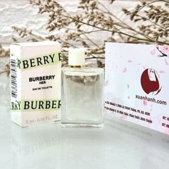Nước hoa Burberry Her Eau De Toilet tươi mát, thanh khiết và cuốn hút - 5ml (HOT)