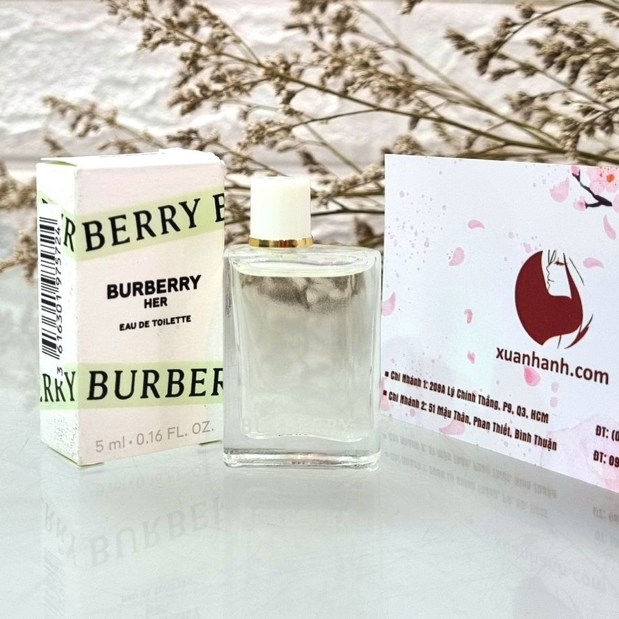 Nước hoa Burberry Her Eau De Toilet tươi mát, thanh khiết và cuốn hút - 5ml (HOT)