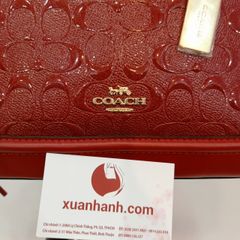 Túi Coach Signature Inside zip rất sang, đẹp, kích thước gọn (25.5, 17.78, 10.16)cm, brown