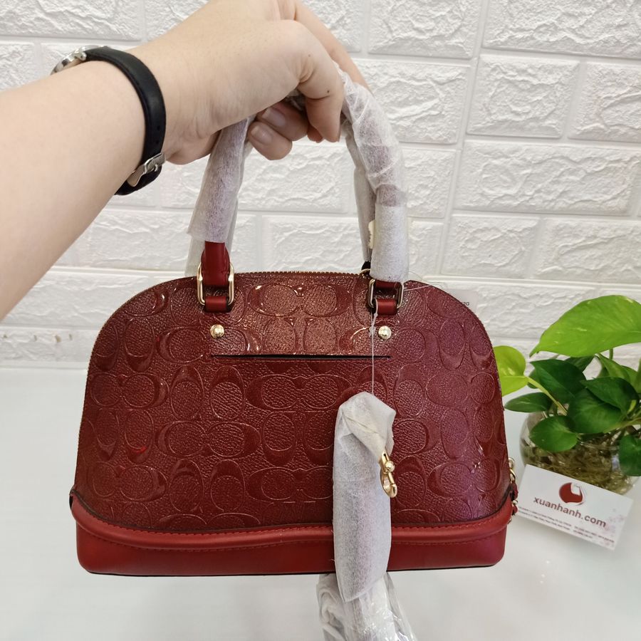 Túi Coach Signature Inside zip rất sang, đẹp, kích thước gọn (25.5, 17.78, 10.16)cm, brown