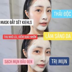 Mặt nạ Kiehl's Rare Earth Pore đất sét thanh tẩy, se lỗ chân lông, kháng viêm da, 14ml