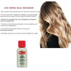 Dầu dưỡng tóc CHI SILK INFUSION bóng mượt, phục hồi và bảo vệ tóc  (new)