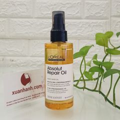 Dầu dưỡng tóc L'oreal Absolut Repair Oil phục hồi và nuôi dưỡng tóc hư tổn, 90ml (New)