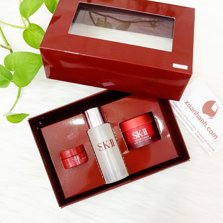 Set 3 sản phẩm SKII SkinPower dưỡng ẩm chống lão hóa toàn diện cho mặt và mắt (new)