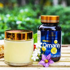 Viên nang sữa ong chúa Honeco Omanly + ấu trùng ong chúa, tăng cường sinh lý, 60viên