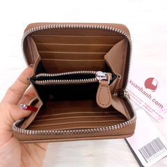 Ví nữ STUDIOID da thật mềm mại,màu nâu sang đẹp, thiết kế tiện dụng #8315