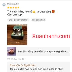 Đèn xông tinh dầu 3in1, đèn ngủ, trang trí handmade từ gốm Bát Tràng Việt Nam.