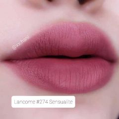 Son Lancome L'absolu Rouge Drama Matte lì mịn, #274 Sensualite hồng đất cực Tây