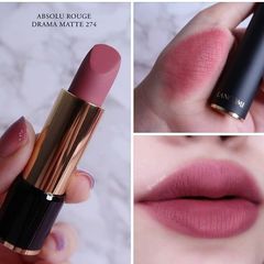 Son Lancome L'absolu Rouge Drama Matte lì mịn, #274 Sensualite hồng đất cực Tây