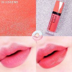 Son Bourjois Rouge Edition Velvet chất kem, bám môi, lì #22 Abricoquette hồng san hô