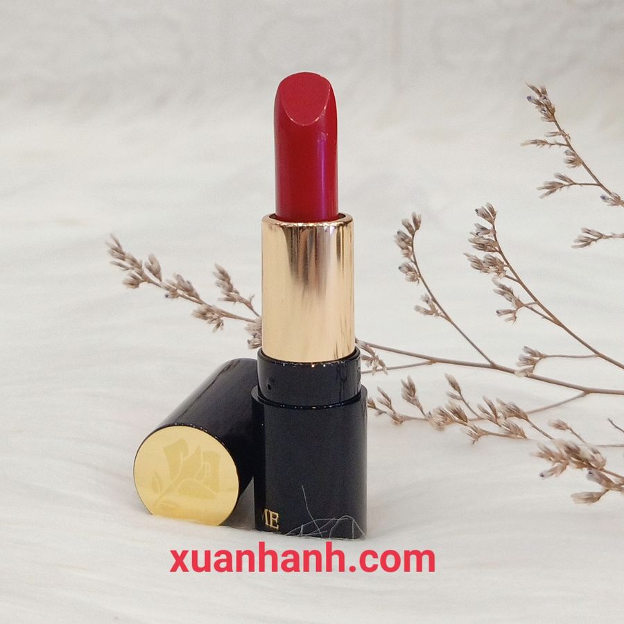 Son Lancome L'absolu Rouge 132 Caprice đỏ ánh cam, chất kem lì, mini