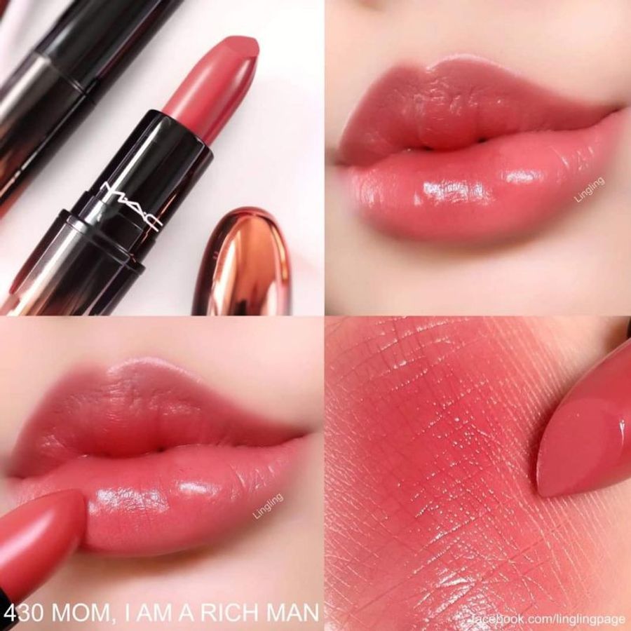 Son Mac Love Me Lipstick #430 Mom, I Am A Rich Man - hồng đất pha lê ngọt ngào