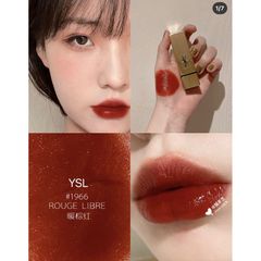 Son YSL 1966 Rouge Pur Couture Satin đỏ gạch, vô cùng nổi bật