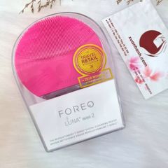 Máy rửa mặt FOREO LUNA mini 2 loại bỏ bụi bẩn, dầu thừa, sạch mịn da - TẶNG 10 NẠ HỒNG SÂM