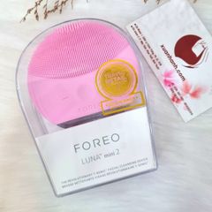 Máy rửa mặt FOREO LUNA mini 2 loại bỏ bụi bẩn, dầu thừa, sạch mịn da - TẶNG 10 NẠ HỒNG SÂM