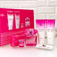 Set nước hoa Versace Bright Crystal Absolu sang trọng, ngọt ngào và hiện đại - 4sp (New)