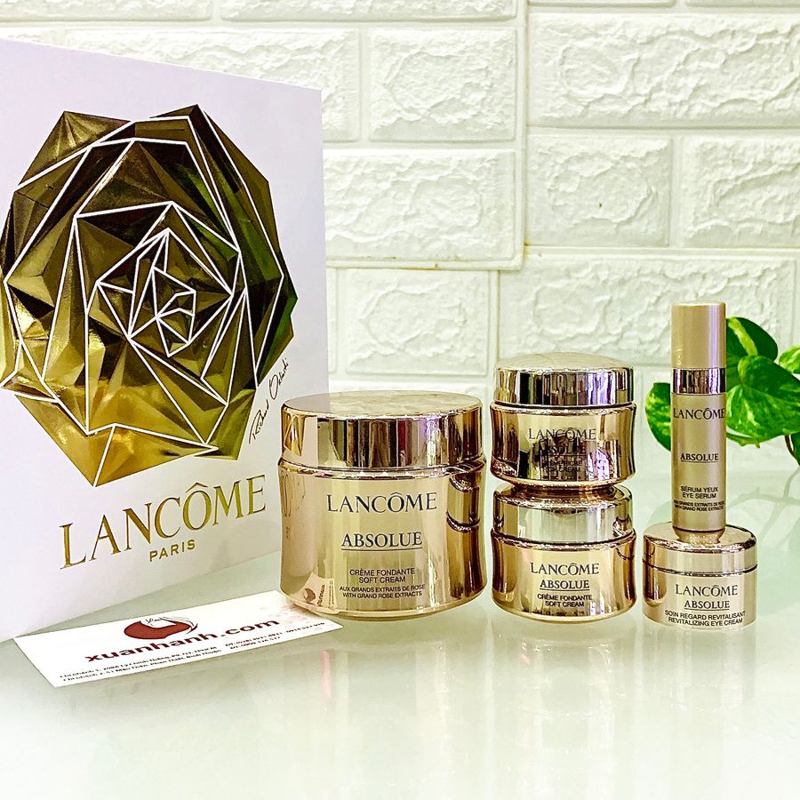 Set Lancome Absolue Soft Cream cao cấp chống lão hóa và tái tạo da - Limited HOT