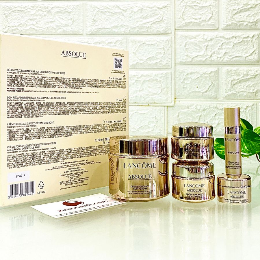 Set Lancome Absolue Soft Cream cao cấp chống lão hóa và tái tạo da - Limited HOT
