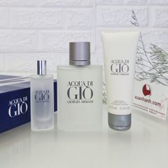 Set nước hoa nam ACQUA DI GIÒ GIORGIO ARMANI tươi mát, hiện đại 3p - EDT