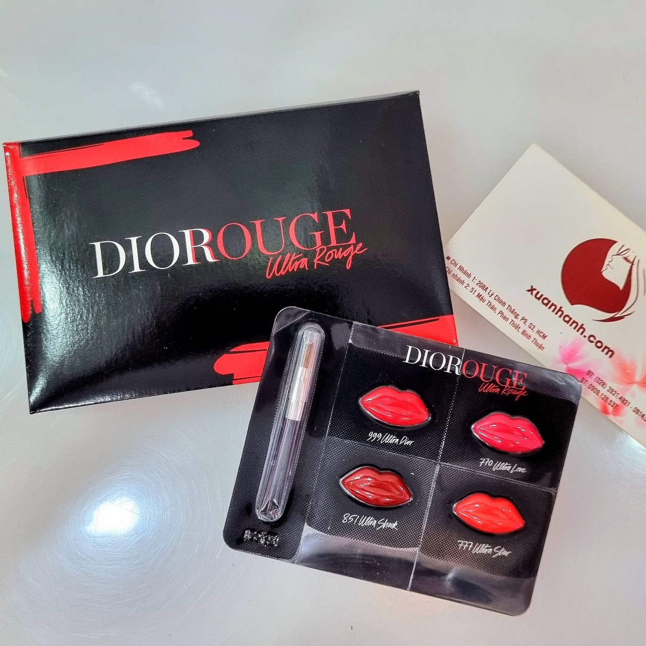 Vỉ son Dior Ultra Rouge 4 màu siêu HOT cực đẹp với hình đôi môi quyến rũ (HOT)