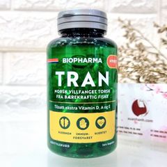 Dầu cá Nauy Biopharma TRAN Omega-3 bổ sung DHA và EPA cho cơ thể - 144 viên