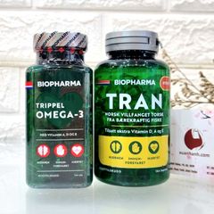 Dầu cá Nauy Biopharma TRAN Omega-3 bổ sung DHA và EPA cho cơ thể - 144 viên