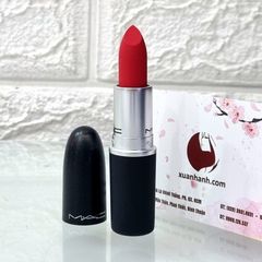 Son MAC Powder Kiss Lipstick #315 Lasting Passion đỏ non hay còn gọi là đỏ hồng (THANH LÝ)