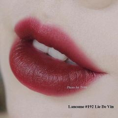 Son Lancome L'absolu Rouge Sheer dưỡng mềm mượt, #192 Lie De Vin đỏ mận cuốn hút (Tester)