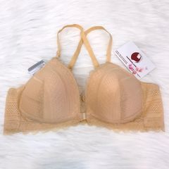 Áo ngực nữ Relax RAY004 phối ren, mút mỏng, không gọng, cài trước size XL 