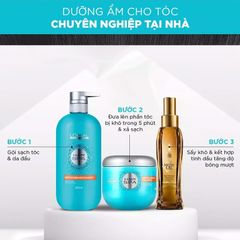 Dầu gội L'oreal Hair Spa Deep Nourishing sạch gàu, phục tóc hư tổn khô xơ, 600ml
