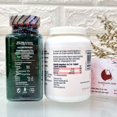 Viên uống Canxi+ Vitamin K & D3 tăng chiều cao, xương khớp chắc khoẻ - 100 viên.