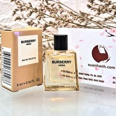 Nước hoa nam Burberry Hero EDT, tươi mát, cuốn hút và nam tính - 5ml (New)