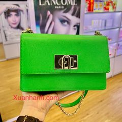 Túi Furla 1927 Skulderveske da thật căng mịn, #GREEN thời trang - TẶNG COMBO QUÀ HOT