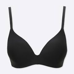 Áo ngực Uniqlo Wireless Bra Beauty Light không viền, không gọng, #Black - size S