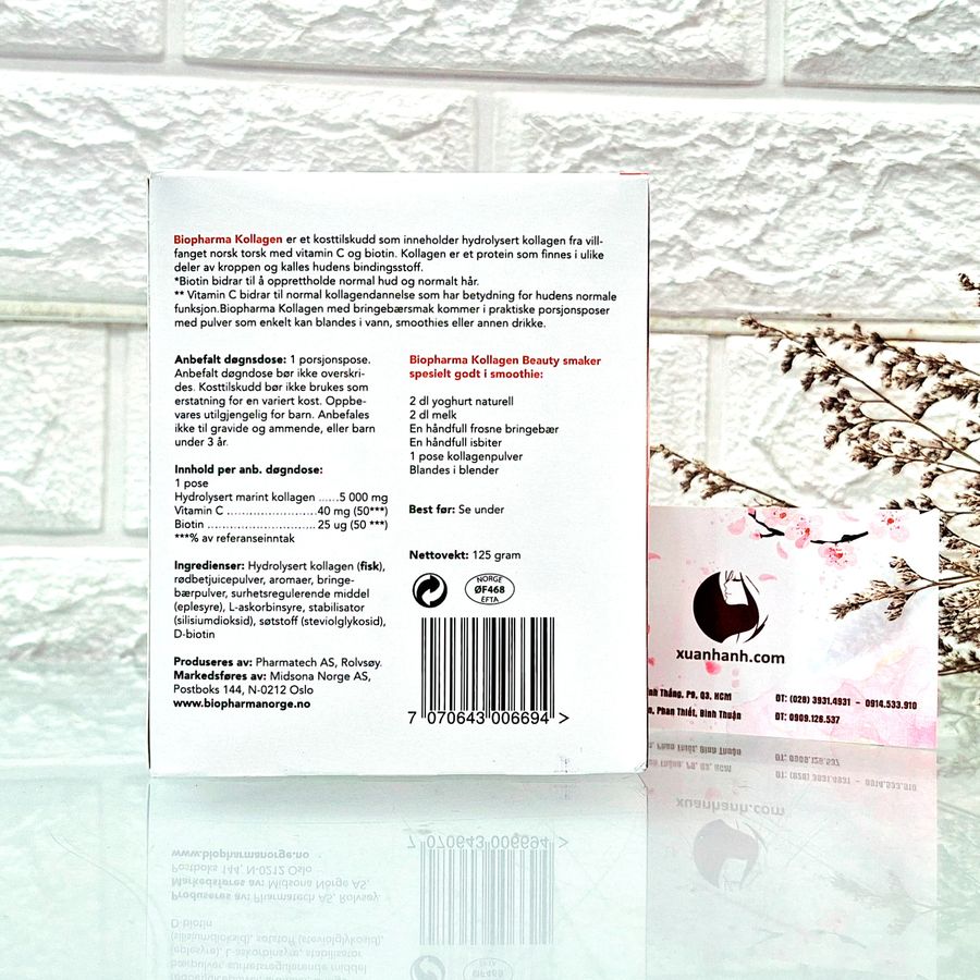 Collagen thủy phân Natural Beauty Kollagen từ cá tuyết và quả mâm xôi đỏ - 25 gói (Hot)