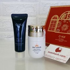 Set phấn nước chống nắng OHUI Day Shield Smart Pumping SPF50+/PA+++ bảo vệ, đều màu da, limited