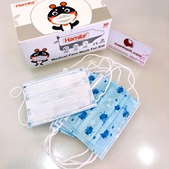Khẩu trang y tế kháng khuẩn Hamita cho bé với họa tiết đáng yêu, 3 lớp chuẩn y tế, 50 cái - Mua 2 Tặng 1