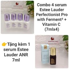 Combo 4 serum Estee Lauder Perfectionist Pro with Ferment²+VitaminC trắng da, trẻ hóa 7mlx4 - Kèm quà tặng