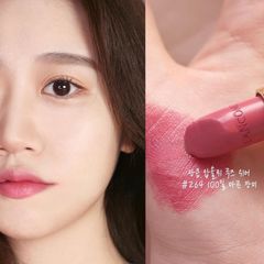 Son Lancome 264 L'absolu Rouge Sheer dưỡng mềm mượt, hồng đất cực xinh, mini