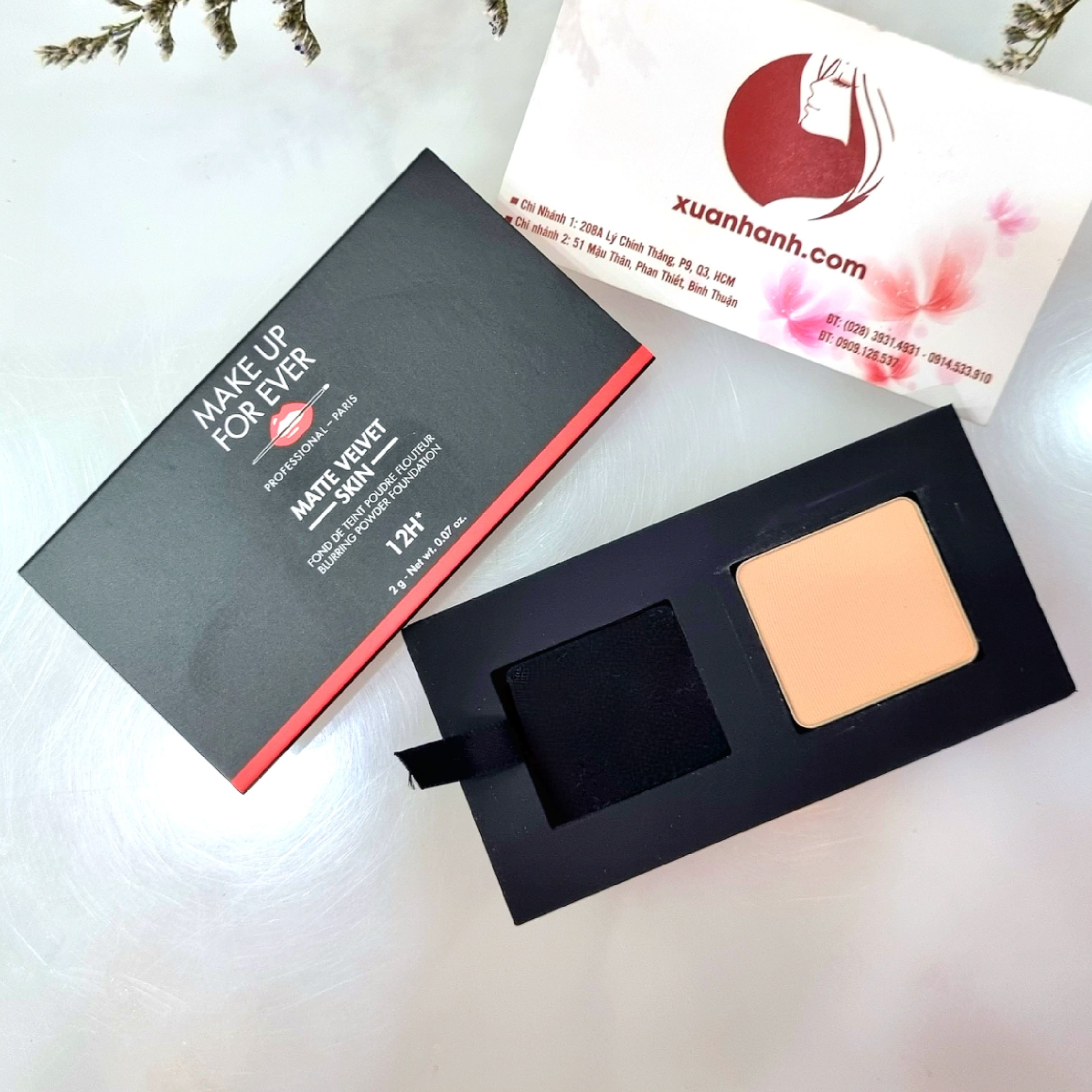 Phấn phủ Make Up For Ever kiềm dầu, lì mịn, thoáng nhẹ da cực đẹp, 2g (New)