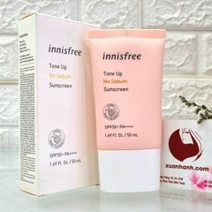 Kem chống nắng Innisfree Tone Up No Sebum Sunscreen SPF50+/PA++++, 50ml