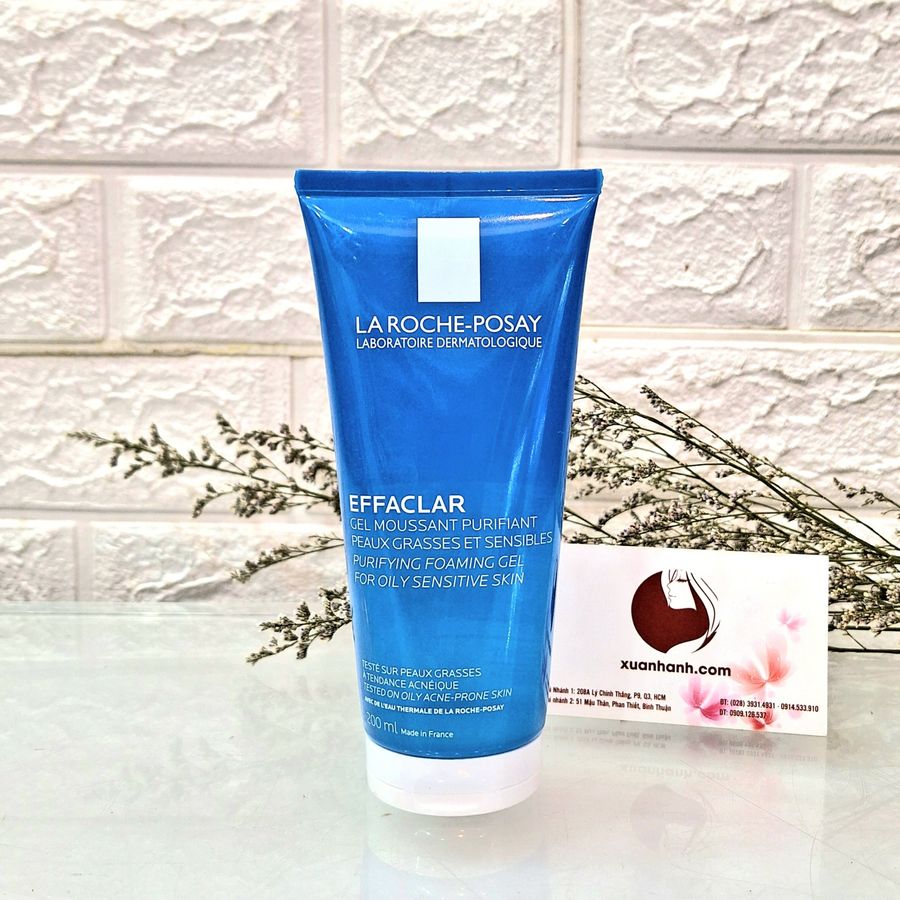 Sữa rửa mặt La Roche Posay Effaclar Gel Moussant Purifiant sạch dịu nhẹ cho da dầu/nhạy cảm (THANH LÝ)