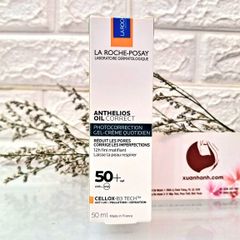 Kem chống nắng La Roche Posay Anthelios Oil Correct cho da dầu, dễ nổi mụn, 50ml (THANH LÝ)