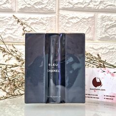 Nước hoa nam Bleu De Chanel Eau De Parfum nam tính, sang trọng - 3x20ml (New)